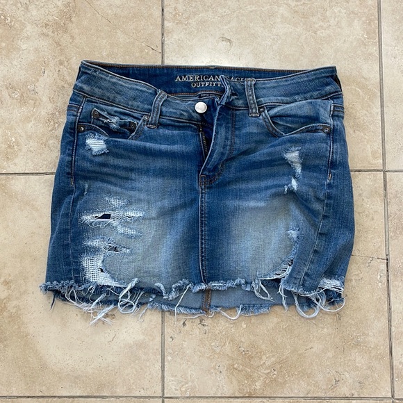 Blue, jean skirt - Picture 1 of 3